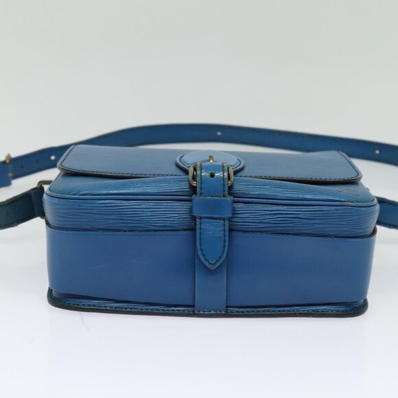 LOUIS VUITTON Epi Cartouchiere MM Shoulder Bag Blue M52245 LV Auth 123038 - Picture 6 of 16
